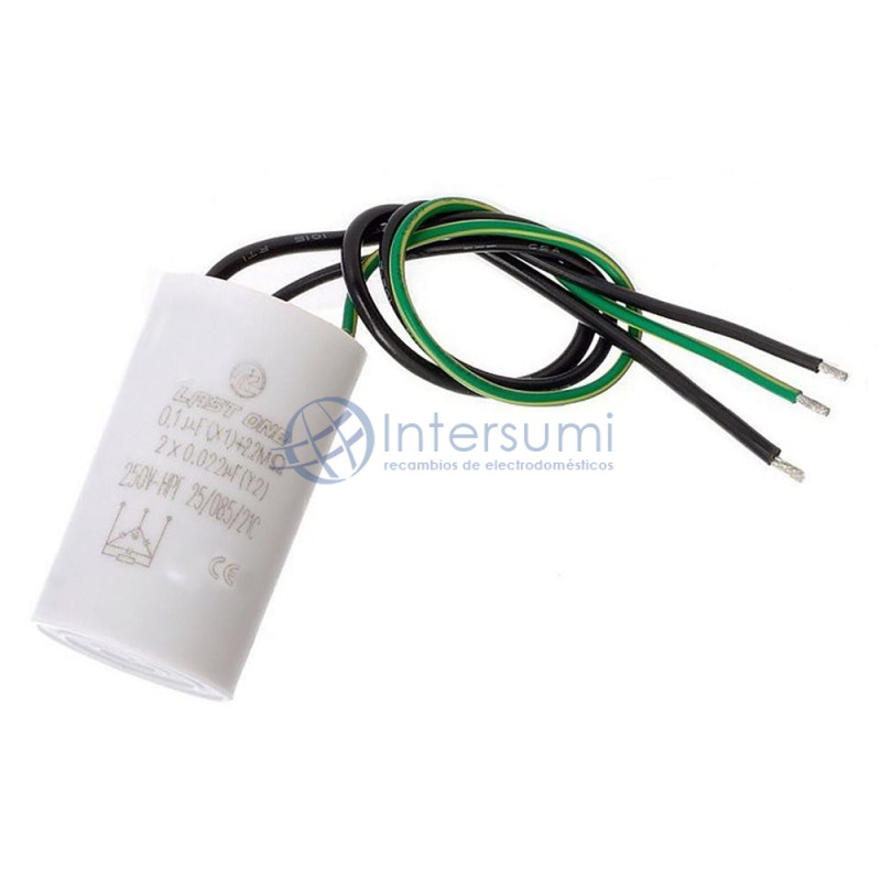 Filtre interférences 0.1uF 250VAC 12AG063