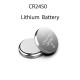 Pila botón de litio, formato CR2450