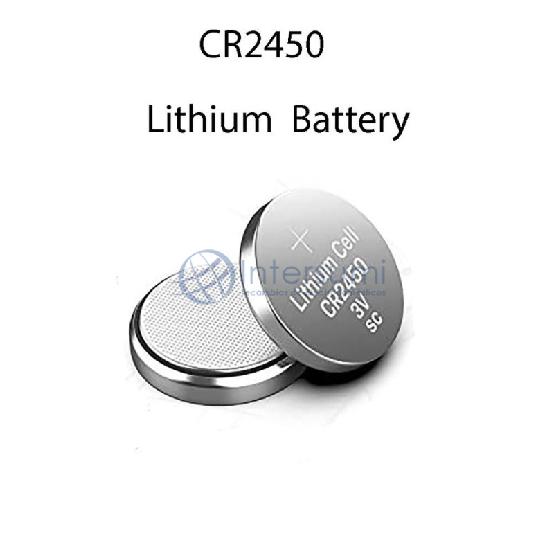 Pile bouton lithium format CR2450