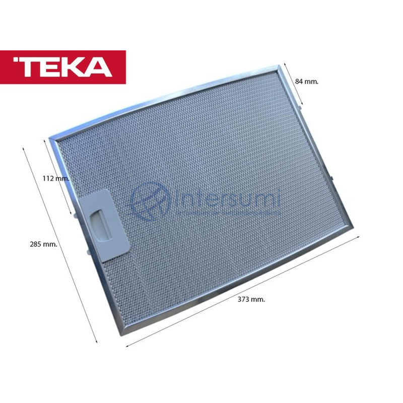 FILTRO METÁLICO CURVO PARA CAMPANA EXTRACTORA TEKA 61866020