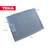 FILTRO METÁLICO CURVO PARA CAMPANA EXTRACTORA TEKA 61866020
