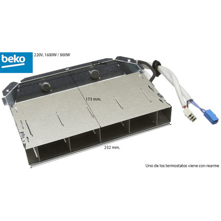 RESISTENCIA PARA SECADORA BEKO, BLOMBERG, SAIVOD 2970100800