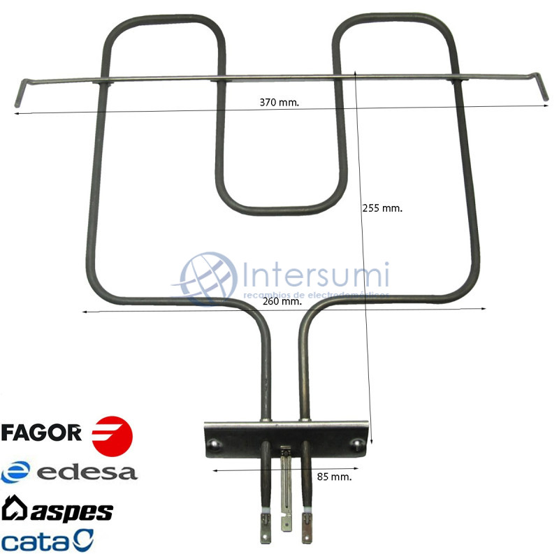 Résistance supérieure pour four Fagor, Edesa 1400W CA5G002A9