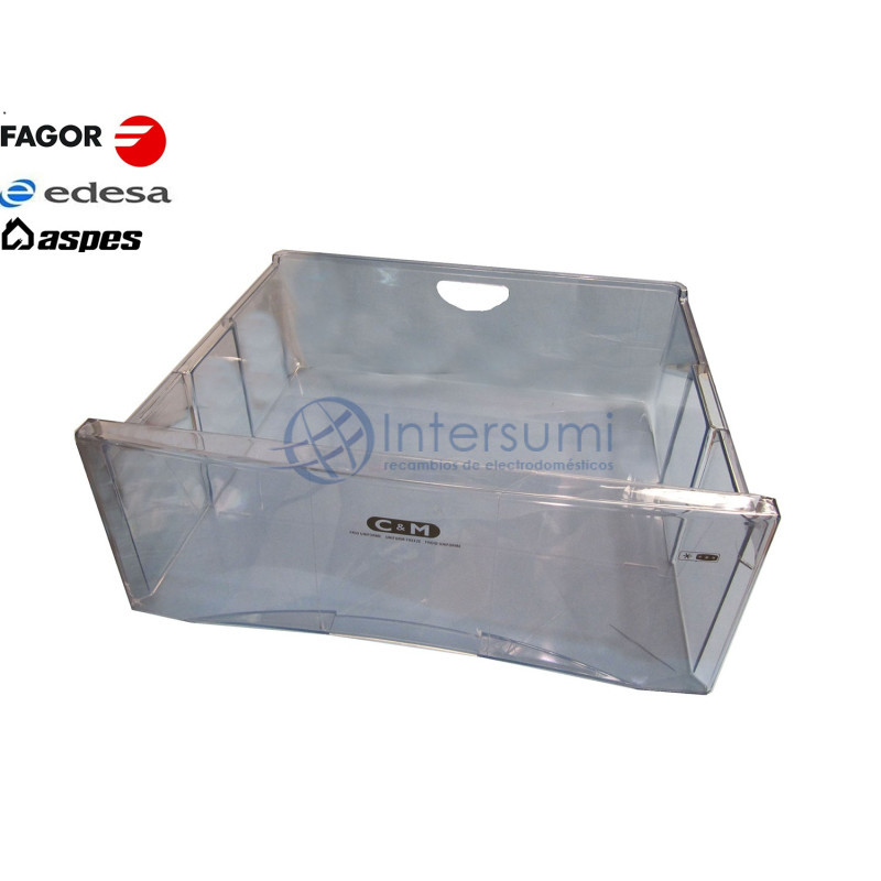 BAC SUPÉRIEUR ET INTERMÉDIAIRE RÉFRIGÉRATEUR EDESA F19A013A1 REMPLAÇANT COULEUR BLANC F19A016A4