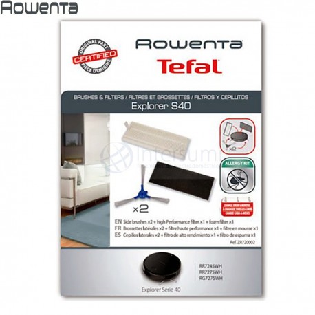 KIT FILTROS Y CEPILLOS ROBOT ASPIRADORA ROWENTA ZR720002