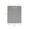 FILTRO METÁLICO CAMPANA EXTRACTORA CATA, 260 X 320 X 140 MM, 02800905