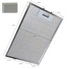 Filtre métallique hotte aspirante Cata, 260 x 320 x 140 mm, 02800905