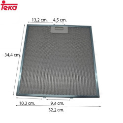 Filtre métallique hotte aspirante Teka 81460138