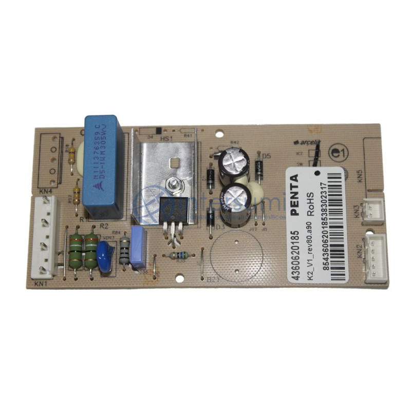 Carte contrôle réfrigérateur Beko 4360620185