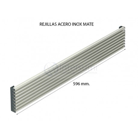 REJILLAS HORNO Y FRIGORÍFICO ACERO INOX MATE 596x12mm. 510UN1061