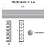 REJILLAS HORNO Y FRIGORÍFICO ACERO INOX MATE 596x12mm. 510UN1061