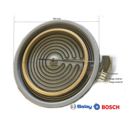 RÉSISTANCE VITROCÉRAMIQUE DIAMÈTRE 300MM 2700/1800 W 00424536