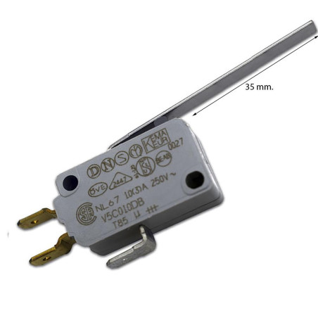 Microrruptor con palanca larga MS100