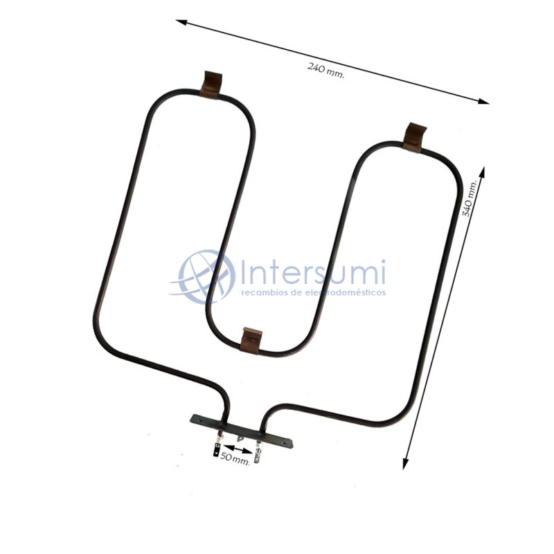 RÉSISTANCE INFÉRIEURE POUR FOUR CORBERÓ 1700W 38CO0001