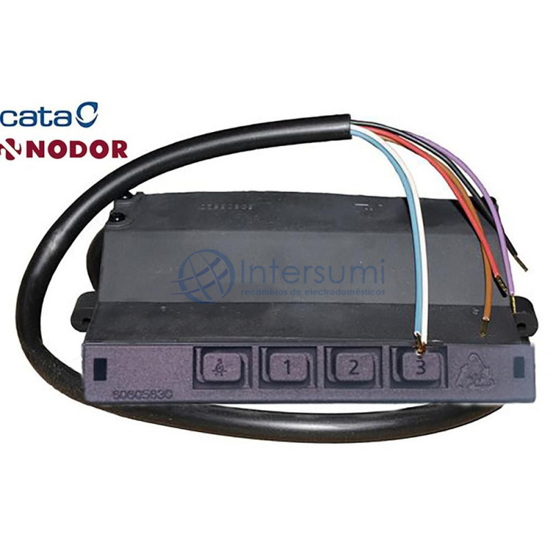 Clavier hotte aspirante Nodor 7741 10DC 15100019