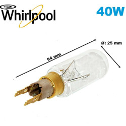 Lampe réfrigérateur Whirlpool 40W 481213418033