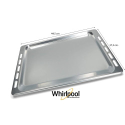 Plaque pour four Whirlpool, dimensions 44,5 x 37,5cm 481241838127