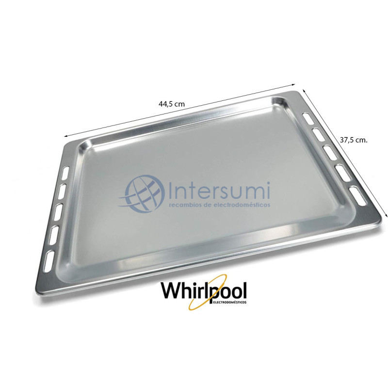 Plaque pour four Whirlpool, dimensions 44,5 x 37,5cm 481241838127