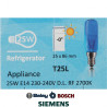 LAMPARA AZUL FRIGORÍFICOS BALAY, BOSCH, SIEMENS, 25W 00612235