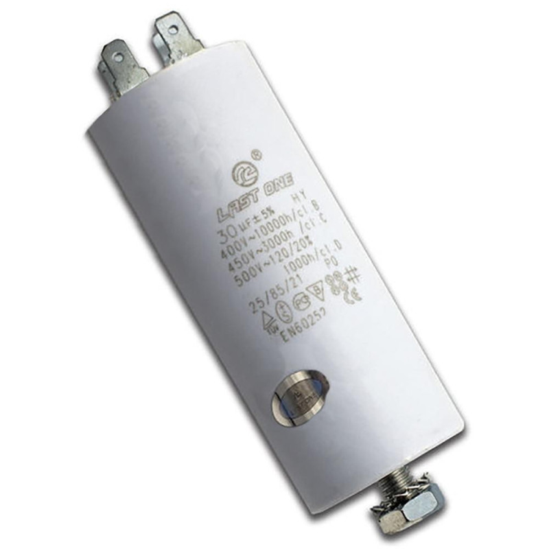 CONDENSADOR PERMANENTE LAVADORA 30MF - 450V  12AG024A