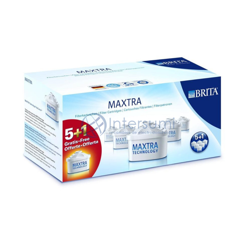 FILTRE À EAU BRITA MAXTRA 5+1 UNITÉS 00465646